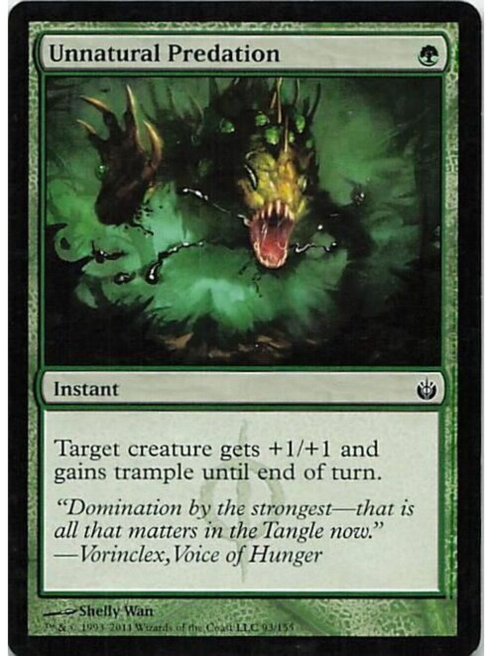 Magic: The Gathering 2011 Unnatural Predation LP MBS